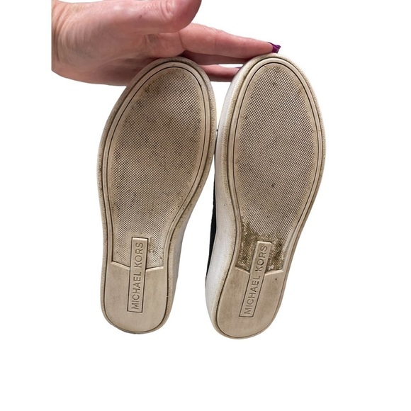 Michael Kors Skyler Slip On Black Shimmery Shoes Size 7 - Picture 9 of 9